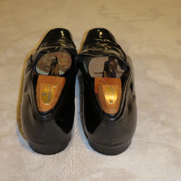 Prada Smooth Black Leather Apron Loafer Size US 13 UK 12